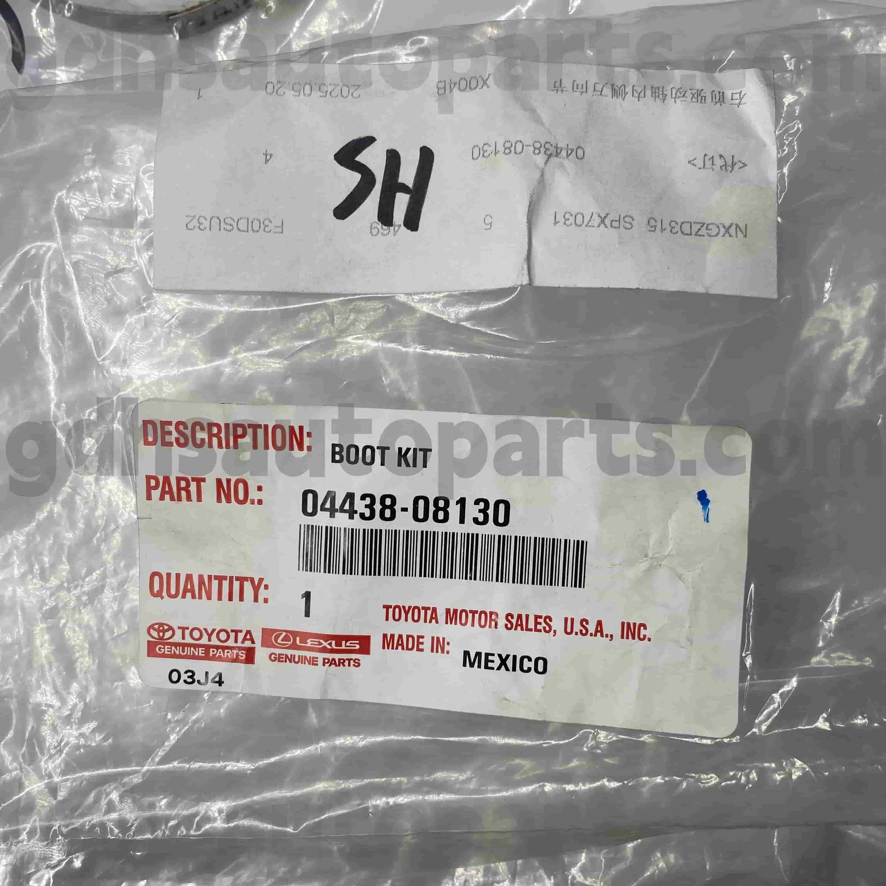 04428-08130 TOYOTA ORISTNI DETERJI CV čevelj za šasija št. GSV40/60 GSL3#