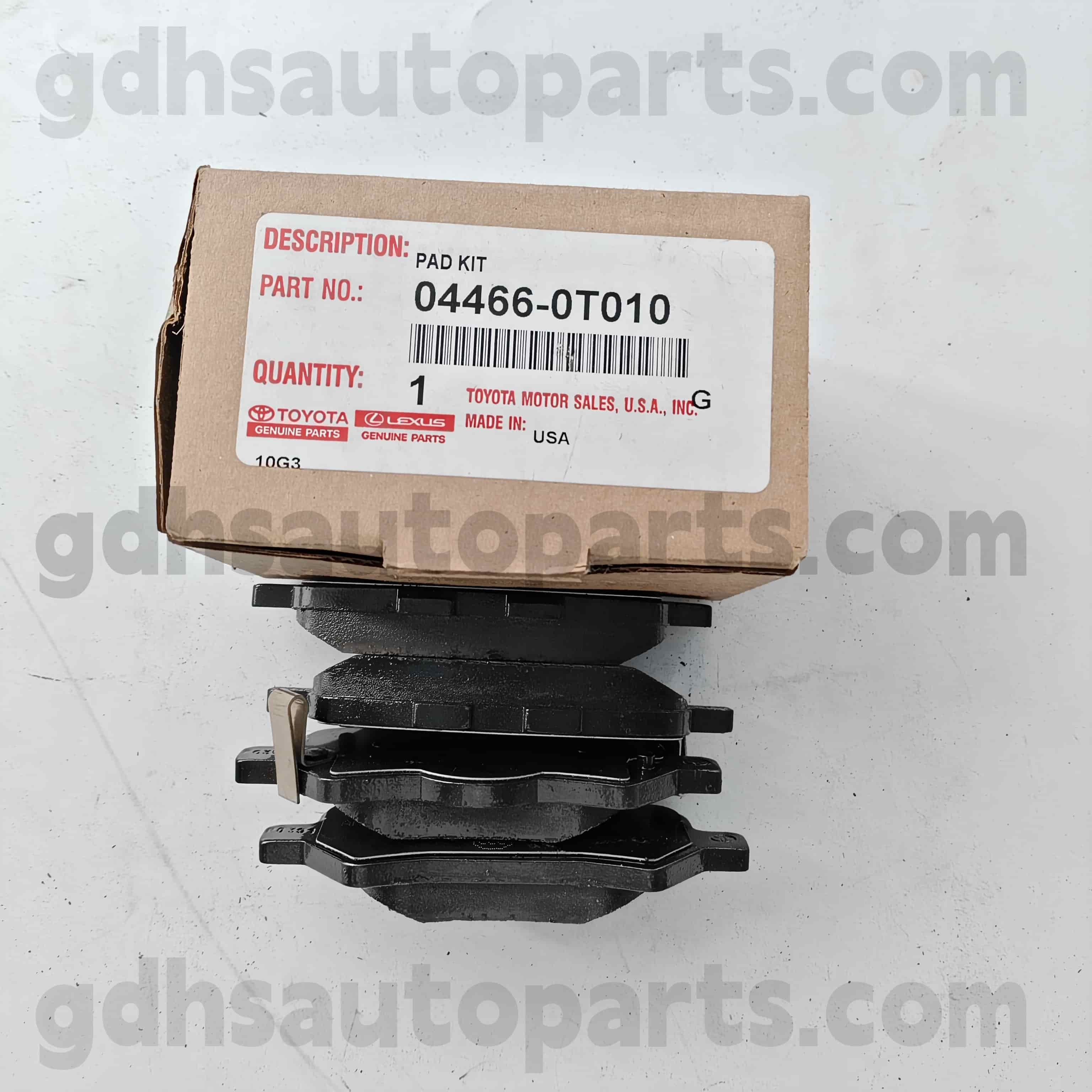 04466-0T010 TOYOTA ORISTNI DELCI ZADNJI ZAVORNI PAD ZA VENZA ŠT. Agv1#