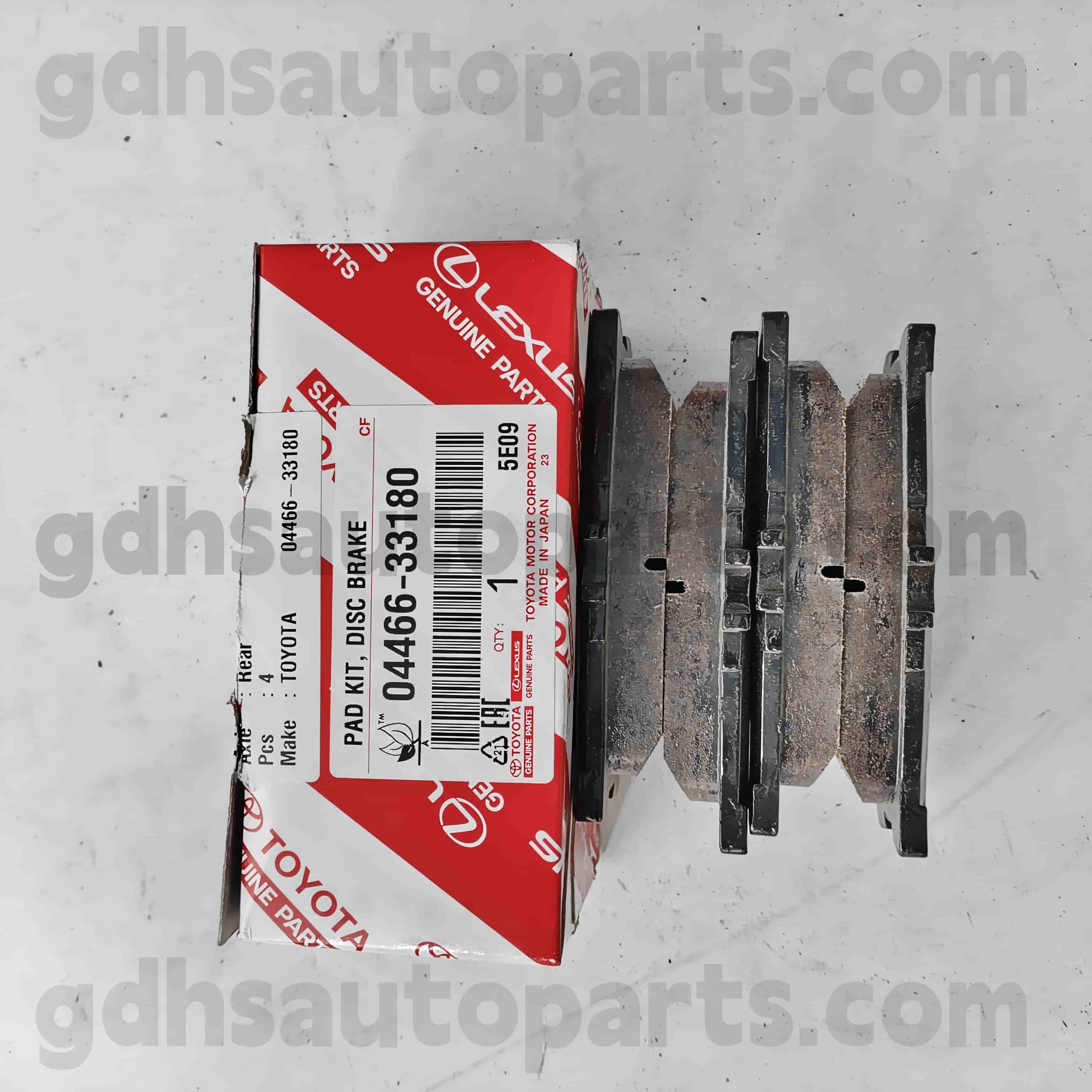 04466-33180 Toyota Originalna dela Zadnja zavorna ploščica za Camry 、 Lexus ES240/350 CHASSIS št. Ahv40..jpp