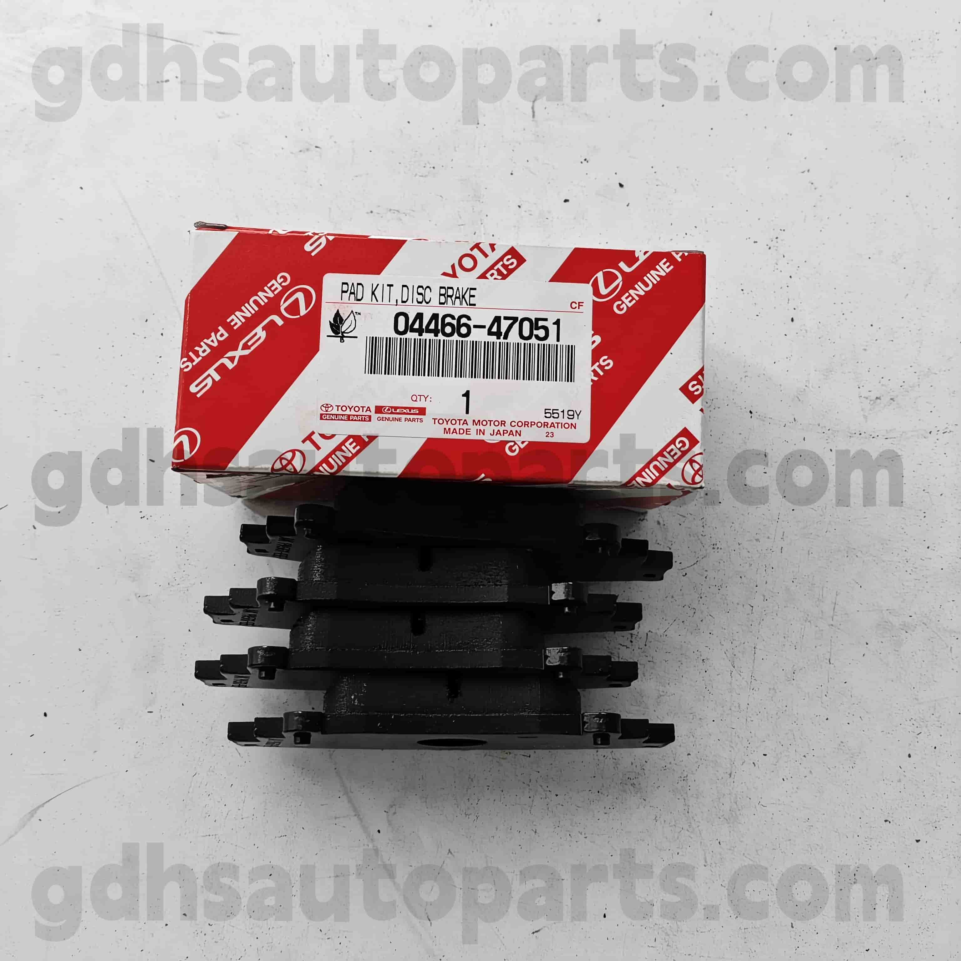 04466-47051 Toyota Originalni deli Zadnja zavorna ploščica za Prius V 、 EZ podvozje št. Zgr2#