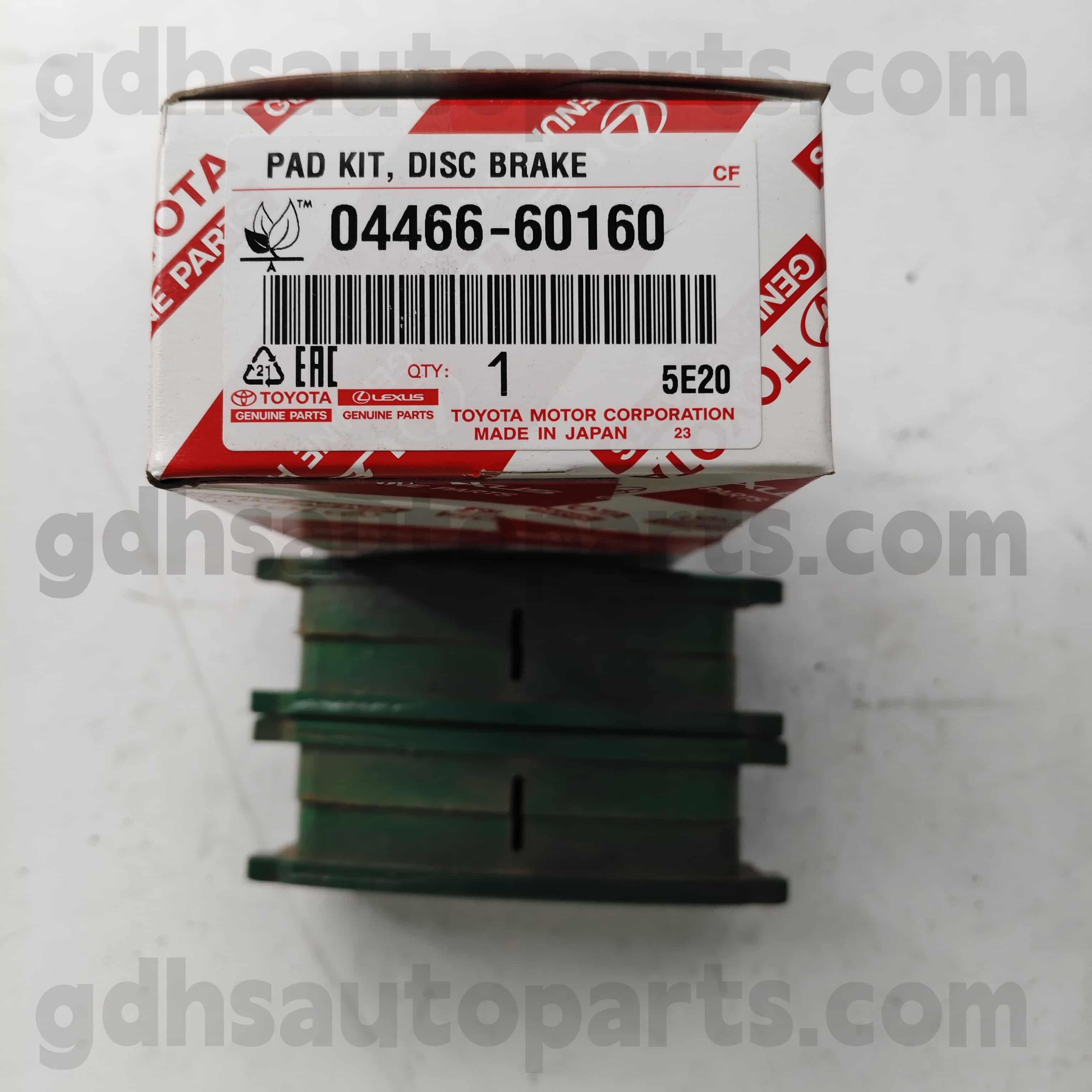04466-60160 TOYOTA ORISTNI DELI ZAZAVA ZAVARNA PAD za LAND CRUISER 、 LX450D/460/570 CHASSIS št. URJ202