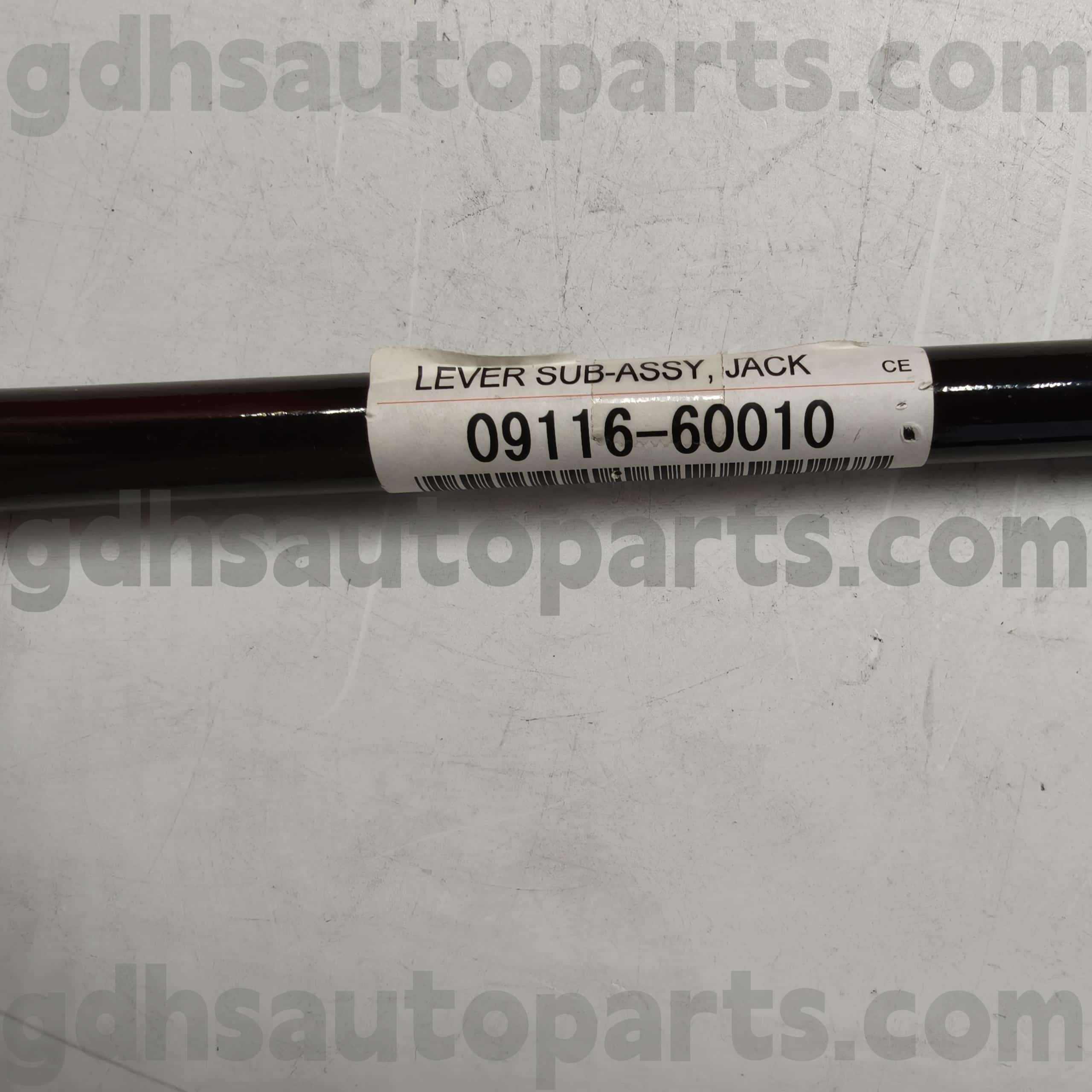 09116-60010 TOYOTA ORISTNI DELI DELI JACK HANDER FOR Mega Cruiser, Previa, Granvia Chassis št. Fzj80