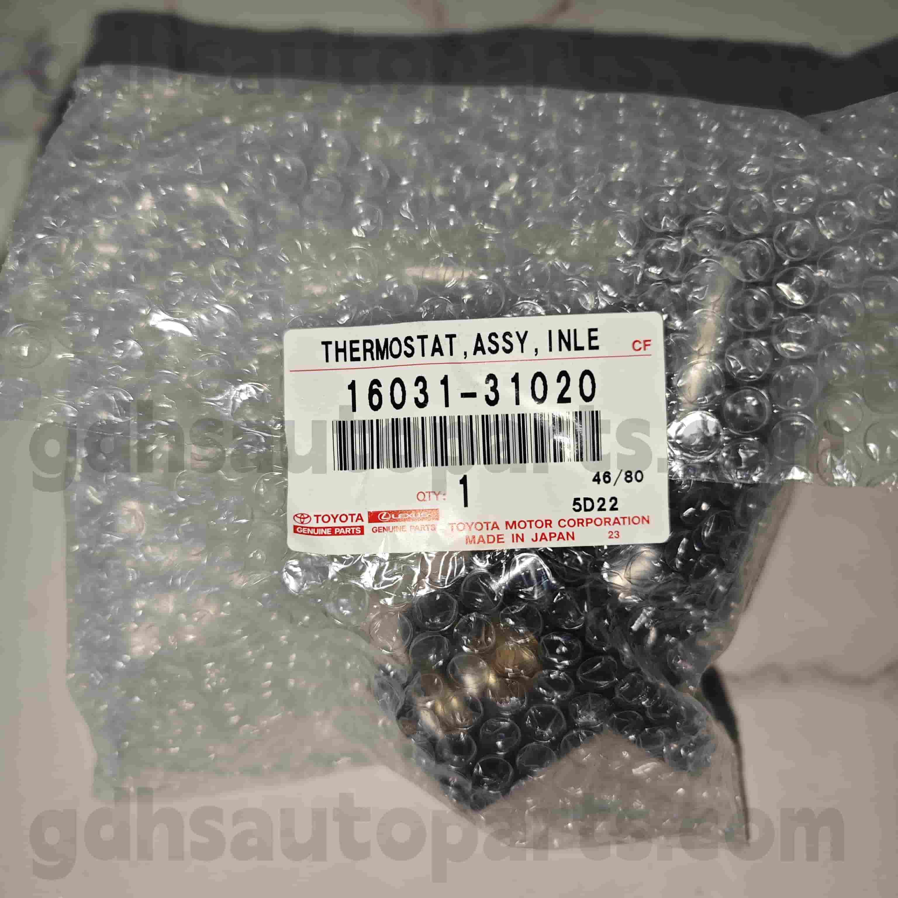 16031-31020 TERMOSTAT TERMOSTAT TERMENT TERMENT ZA LEXUS GS30/35/43/460 、 Crown/Hybrid Chassis št. 3GRFE..GRS202