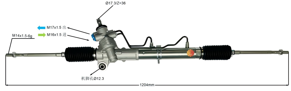 44250-20731 Avtomobilski krmilni mehanizem