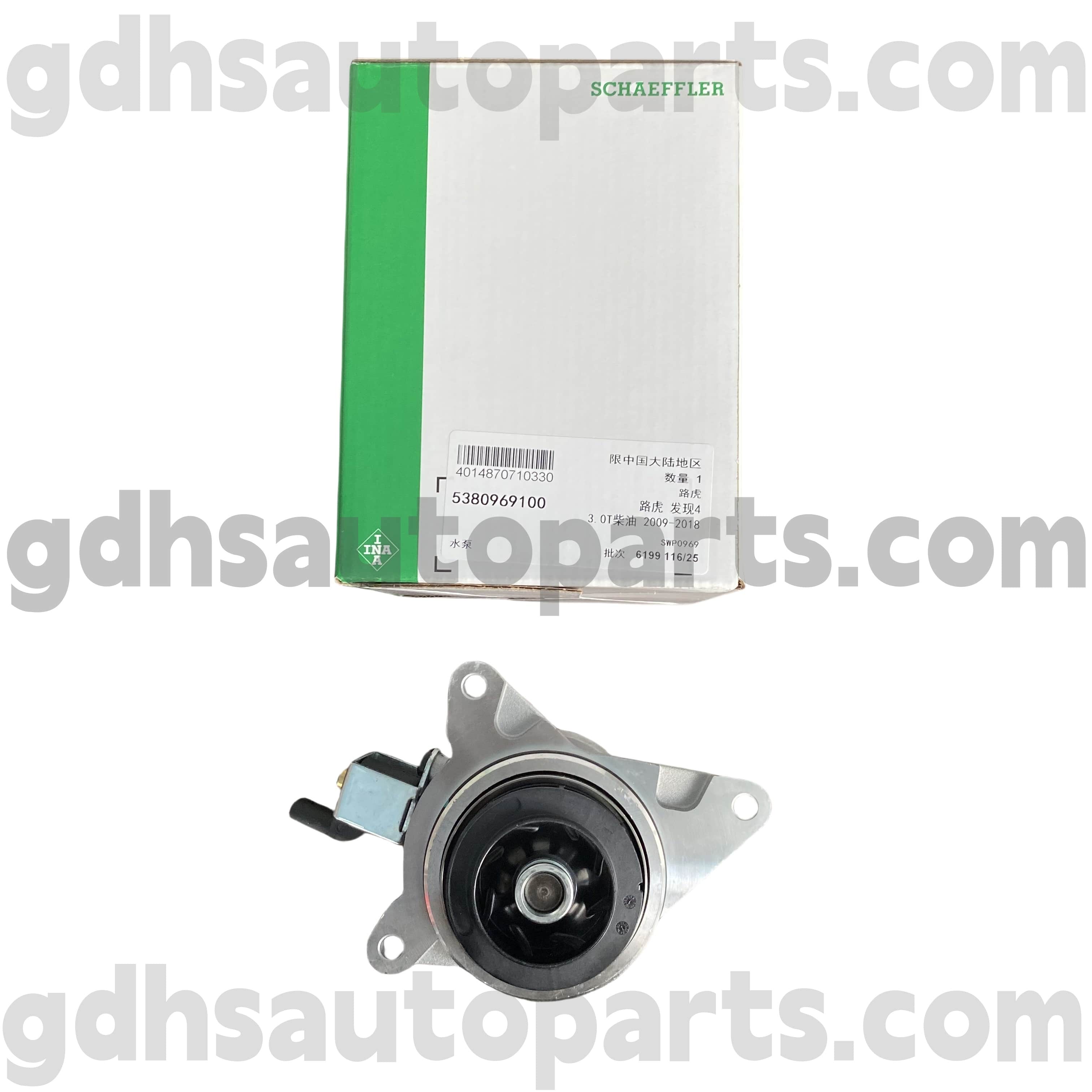 5380969100 Schaeffler Ina vodna črpalka za Range Rover, Range Rover Sport, Land Rover Discovery 4, Range Rover Velar OE št. L089625
