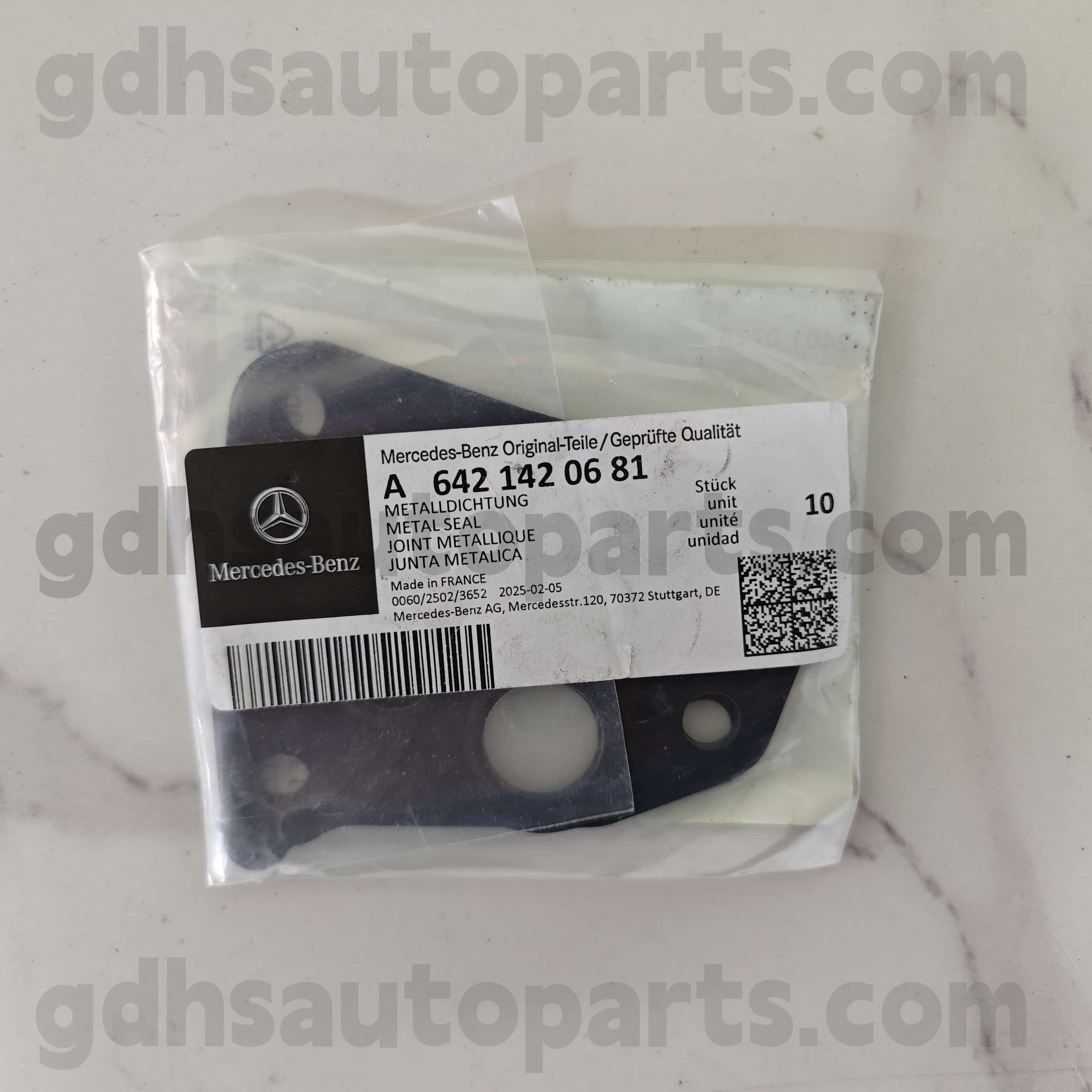 642 142 06 81 Mercedes-Benz Originalni deli turbopolnilnik O-obroč za 642855 OM642 ， 642890 OM642，642820 642，642868 OM642，642887 OM642