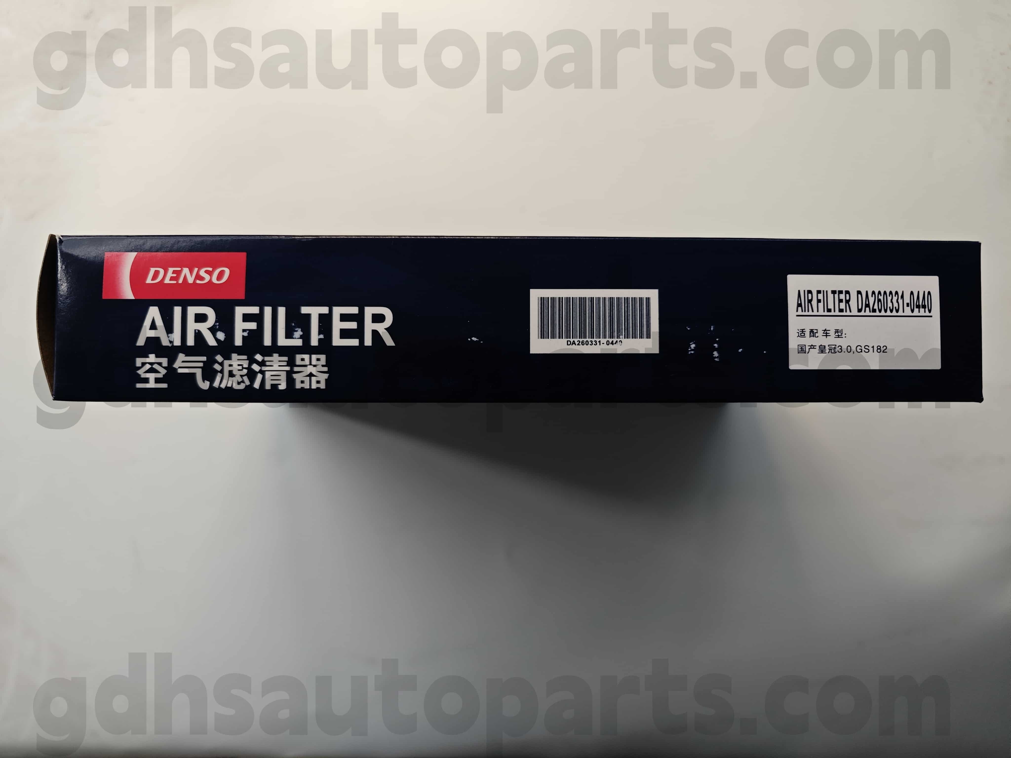 DA260331-0440 TOYOTA ORISTNI PERTS AIR Filter za kronsko podvozje št. 3GRFE, 5GRFE..GRS18# OE št. 17801-0P020