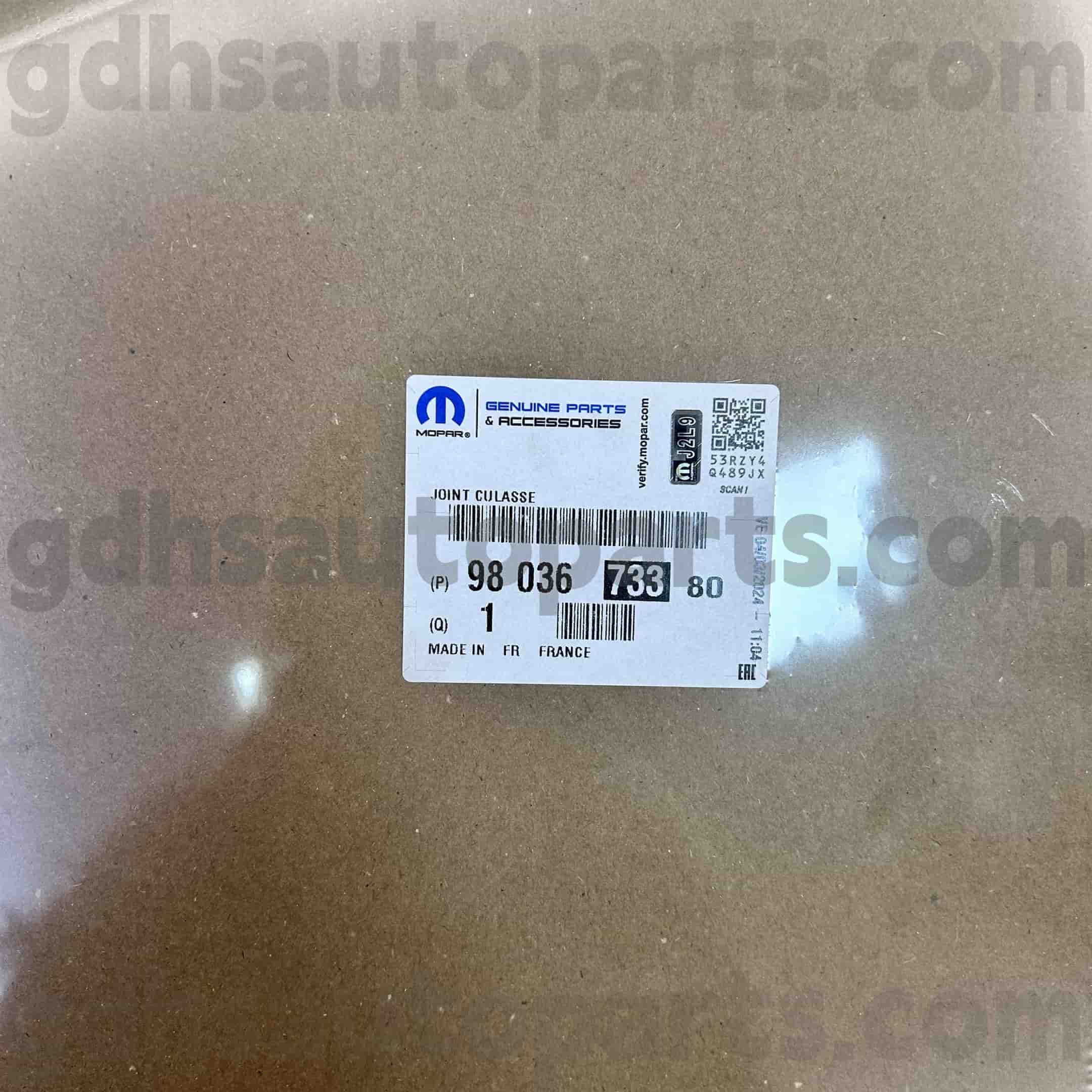 Mopar Cylinder Head Glava tesnilo za Peugeot 607 5008 OE.No 9803673380